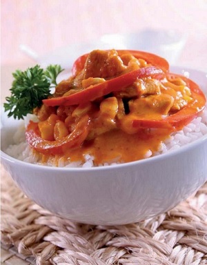 Rice Bowl Ayam Kari ala Thai