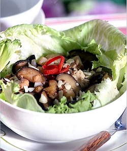 Tumis Jamur Mangkuk Lettuce