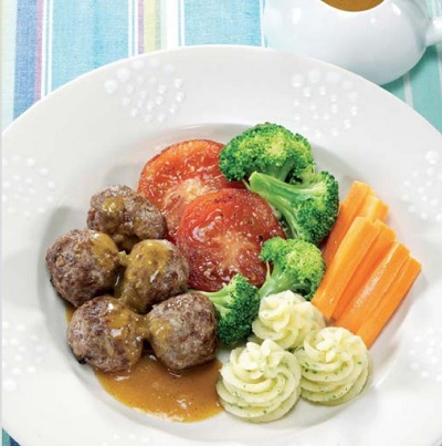 Meat Ball Saus Coklat