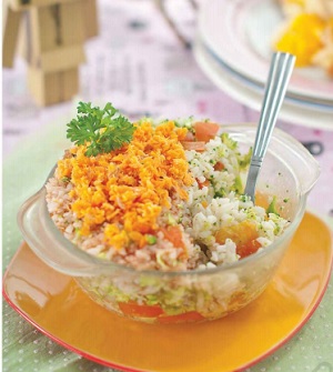 Nasi Panggang Dua Warna