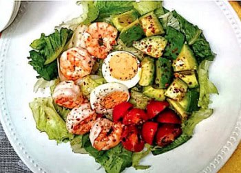 Menu Diet Salad Udang Telur