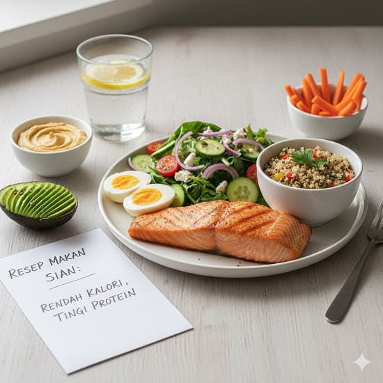 Resep Makan Siang Rendah Kalori dan Tinggi Protein