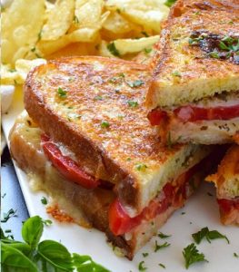 Grilled Cheese and Tomato Sandwich