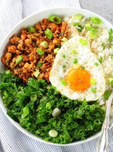 Grilled Chicken & Kale Rice Bowl